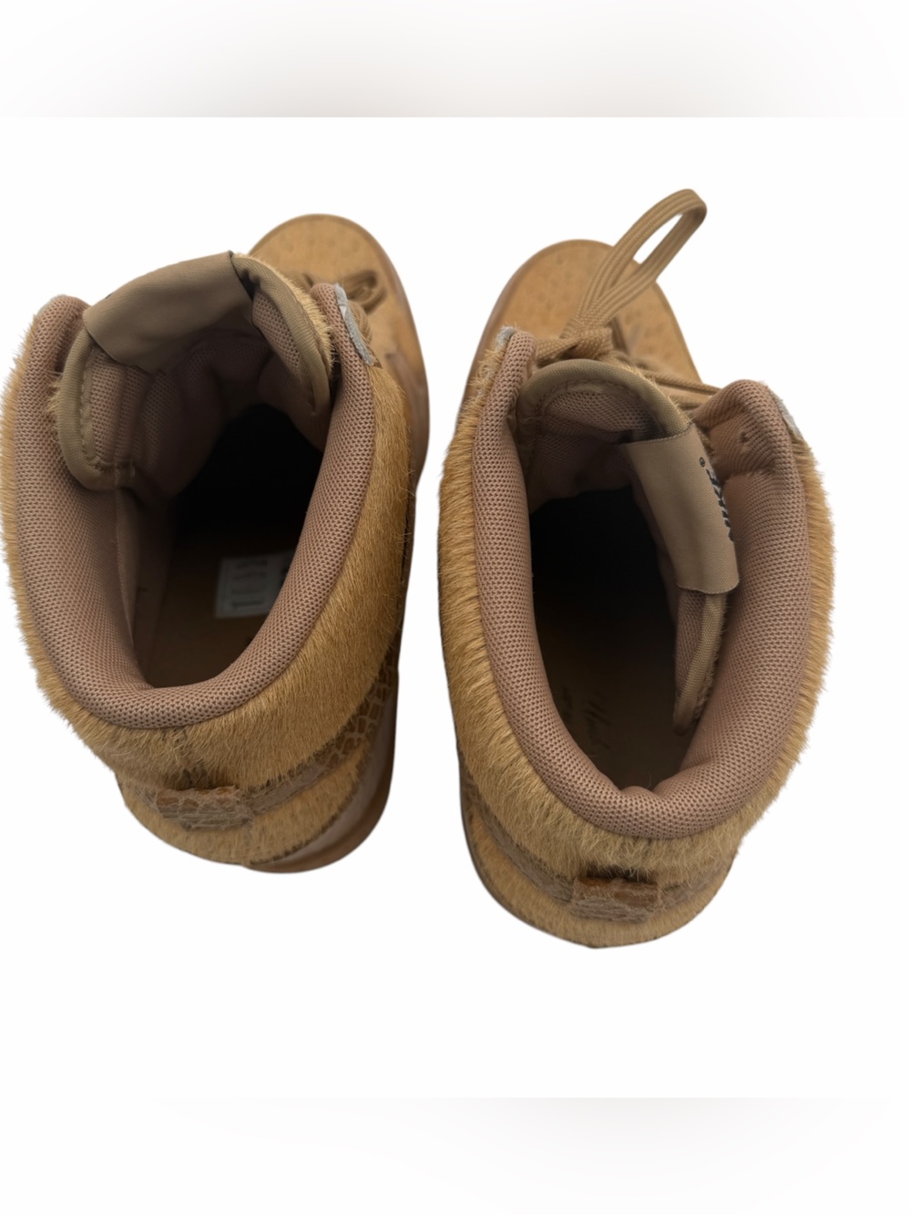 Nike x Undercover Dunk Sky Hi SP Wedge Pony Hair Tan/Brown Women’s US Size 10 - Picture 9 of 16